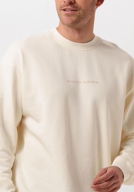 Gebroken wit SCOTCH & SODA Sweater LOGO FRONT CHEST SWEATSHIRT - large