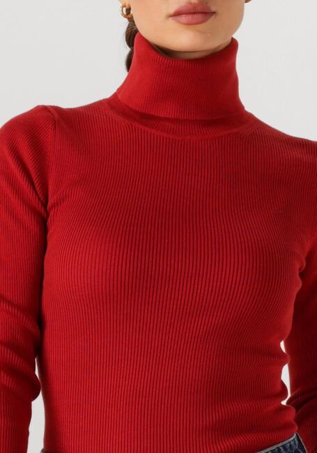 Rode CALVIN KLEIN Coltrui WOVEN LABEL ROLL NECK - large