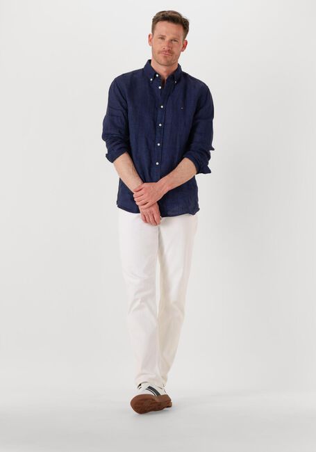 TOMMY HILFIGER Chemise décontracté PIGMENT DYED LI SOLID RF SHIRT Bleu foncé - large