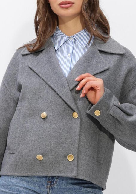 TOMMY HILFIGER Jack DF WOOL GOLD BUTTON PEACOAT en gris - large