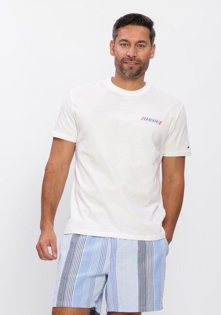 TOMMY JEANS T-shirt TJM REG VINTAGE LA BCK SS T EXT en blanc - large