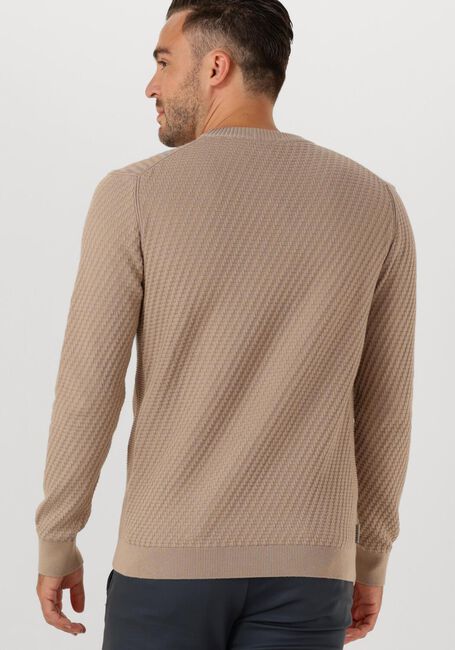 CAST IRON Pull REGULAR FIT COTTON STRETCH STRUCTURE en beige - large