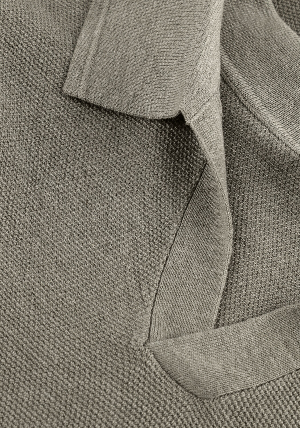 PROFUOMO Polo POLO OPEN COLLAR LUXURY BASIC en vert - large