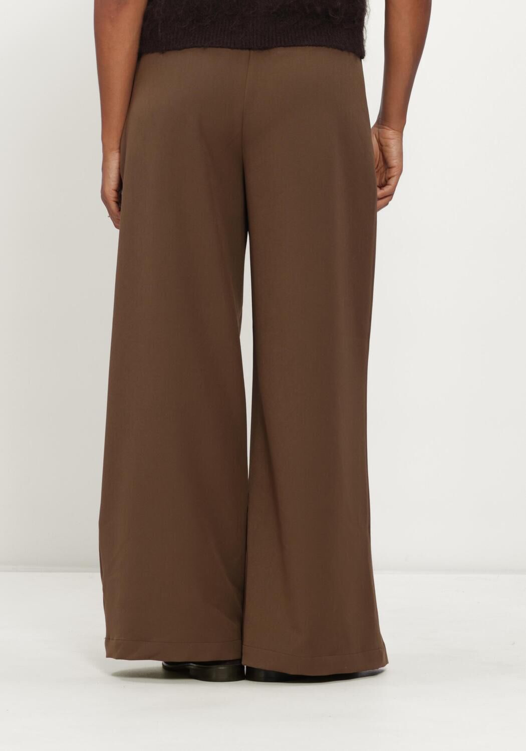 Bruine CIRCLE OF TRUST Wijde broek MARLON PANTS - large