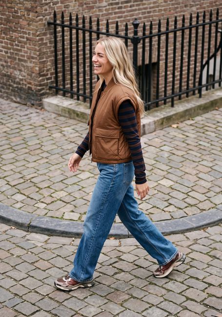 Blauwe LEE Wide jeans RIDER LOOSE - large