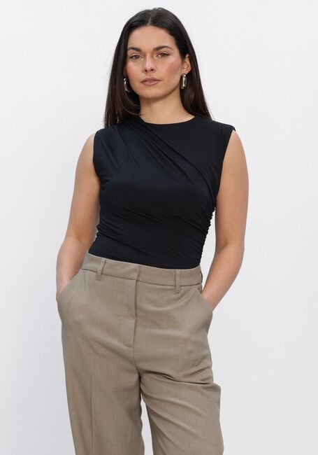 ROSEMUNDE Haut BILLIE SL DRAPE TOP en noir - large
