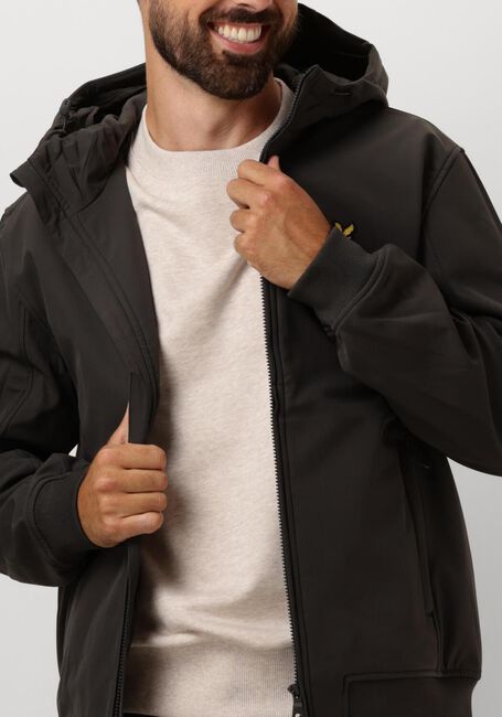 LYLE & SCOTT Jack FLEECE BACK SOFTSHELL JACKET Gris foncé - large