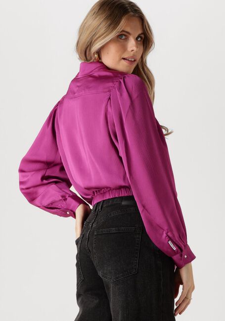 Paarse CATWALK JUNKIE  BUTTON UP BLOUSE WITH LASH - large