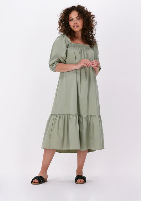 LEVETE ROOM Robe midi ISLA SOLID 52 DRESS en vert - large