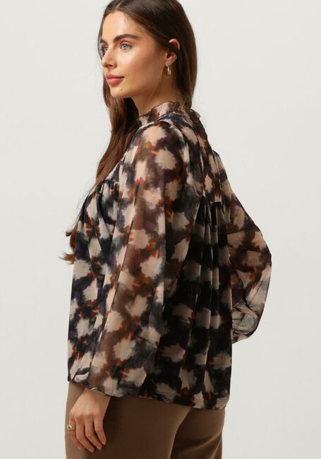 Multi SUMMUM  JERSEY SMOCKED TOP BLURRED STAR PRINT - large