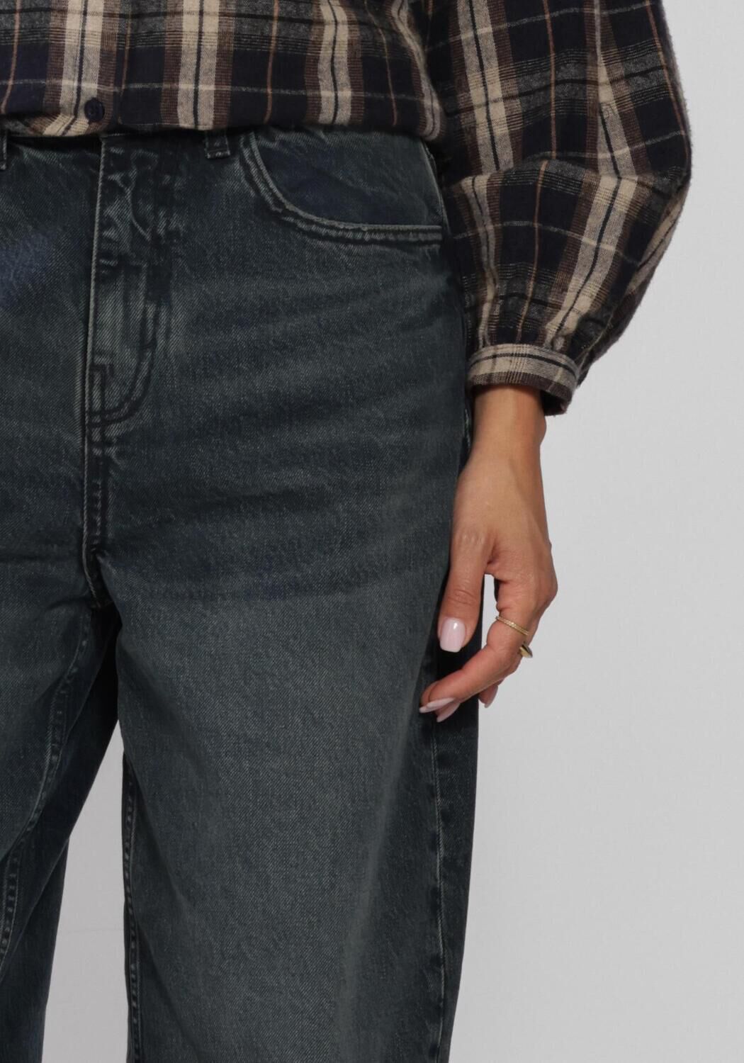 BY-BAR Wide jeans BALOE OIL JEANS Anthracite - large