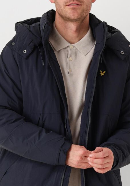 Donkerblauwe LYLE & SCOTT Jack PADDED PUFFER JACKET - large
