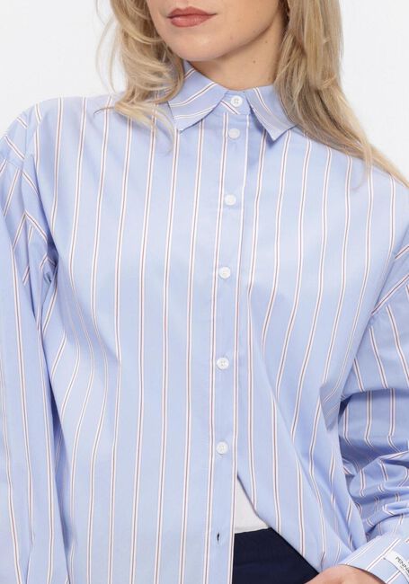 Blauwe PENN & INK  BLOUSE STRIPE - large