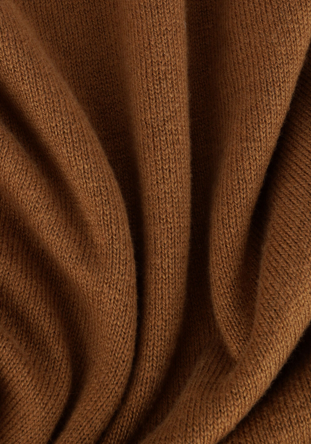 TOMMY HILFIGER Col roul&eacute; PIMA ORG CTN CASHMERE ROLL NECK en marron - large