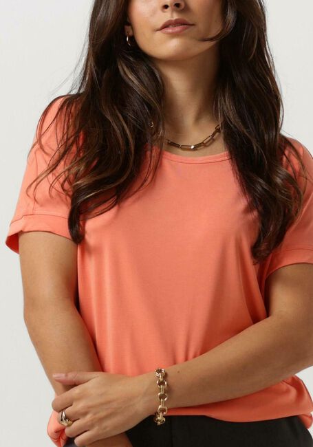 MSCH COPENHAGEN T-shirt MSCHFENYA MODAL TEE en orange - large