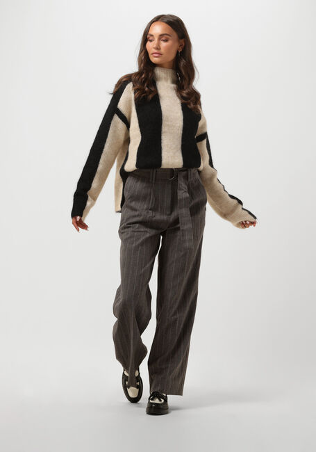 SECOND FEMALE Pantalon PIYA HW TROUSERS en gris - large