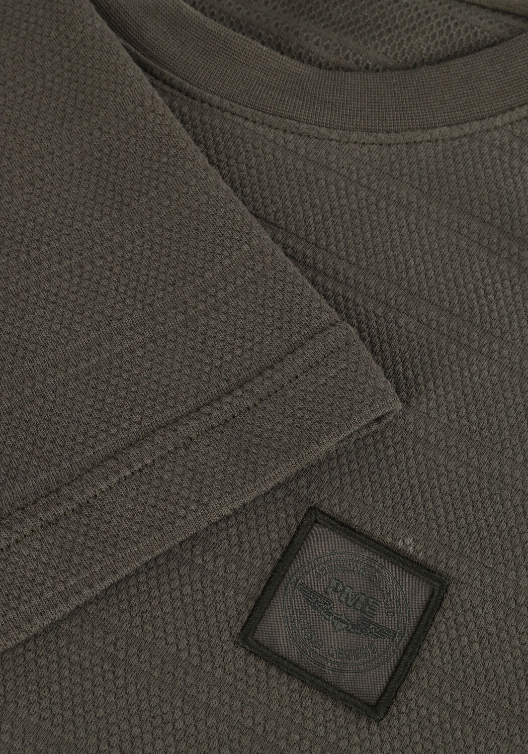 PME LEGEND T-shirt SHORT SLEEVE R-NECK JACQUARD STRIPES en vert - large