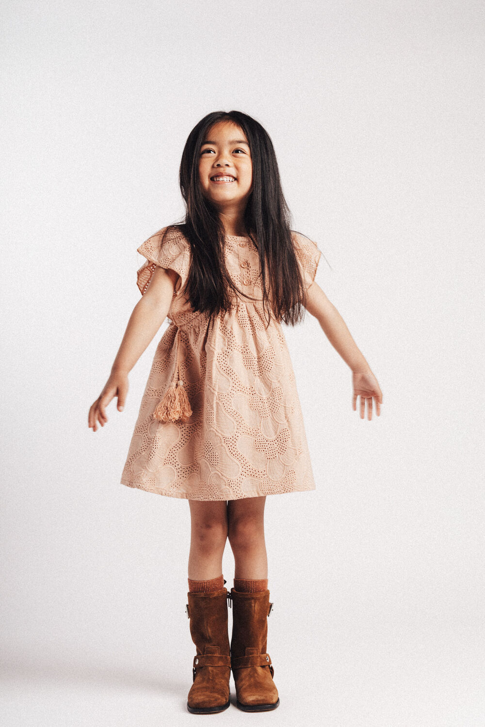 Lichtroze BAJE STUDIO Mini jurk MAVE - large