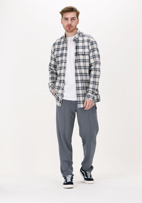 Beige BLS HAFNIA Casual overhemd BELOW SURFACE FLANNEL SHIRT - large