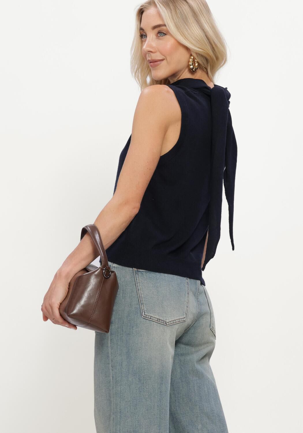 CIRCLE OF TRUST Pull KYRA KNIT Bleu fonc&eacute; - large