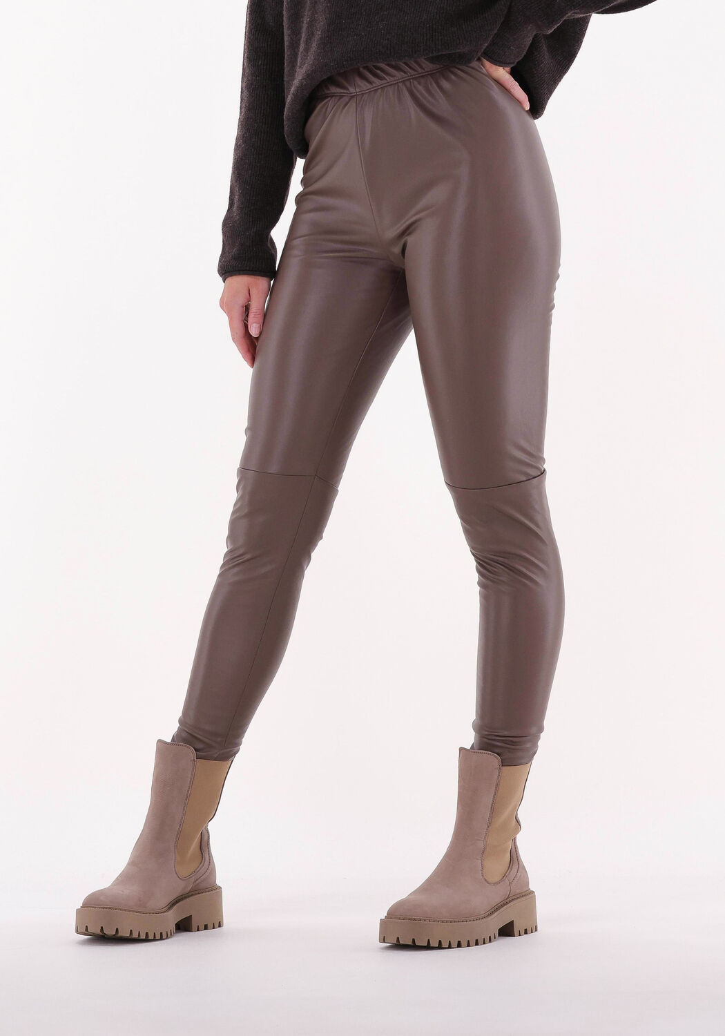 Bruine on sale leatherlook legging