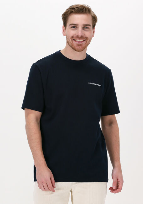 COLOURFUL REBEL T-shirt STRUCTURE TEE en bleu - large