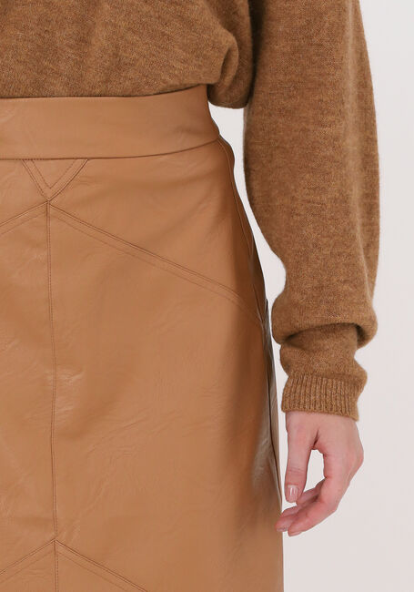 10DAYS Jupe midi VEGAN LEATHER SKIRT en cognac - large
