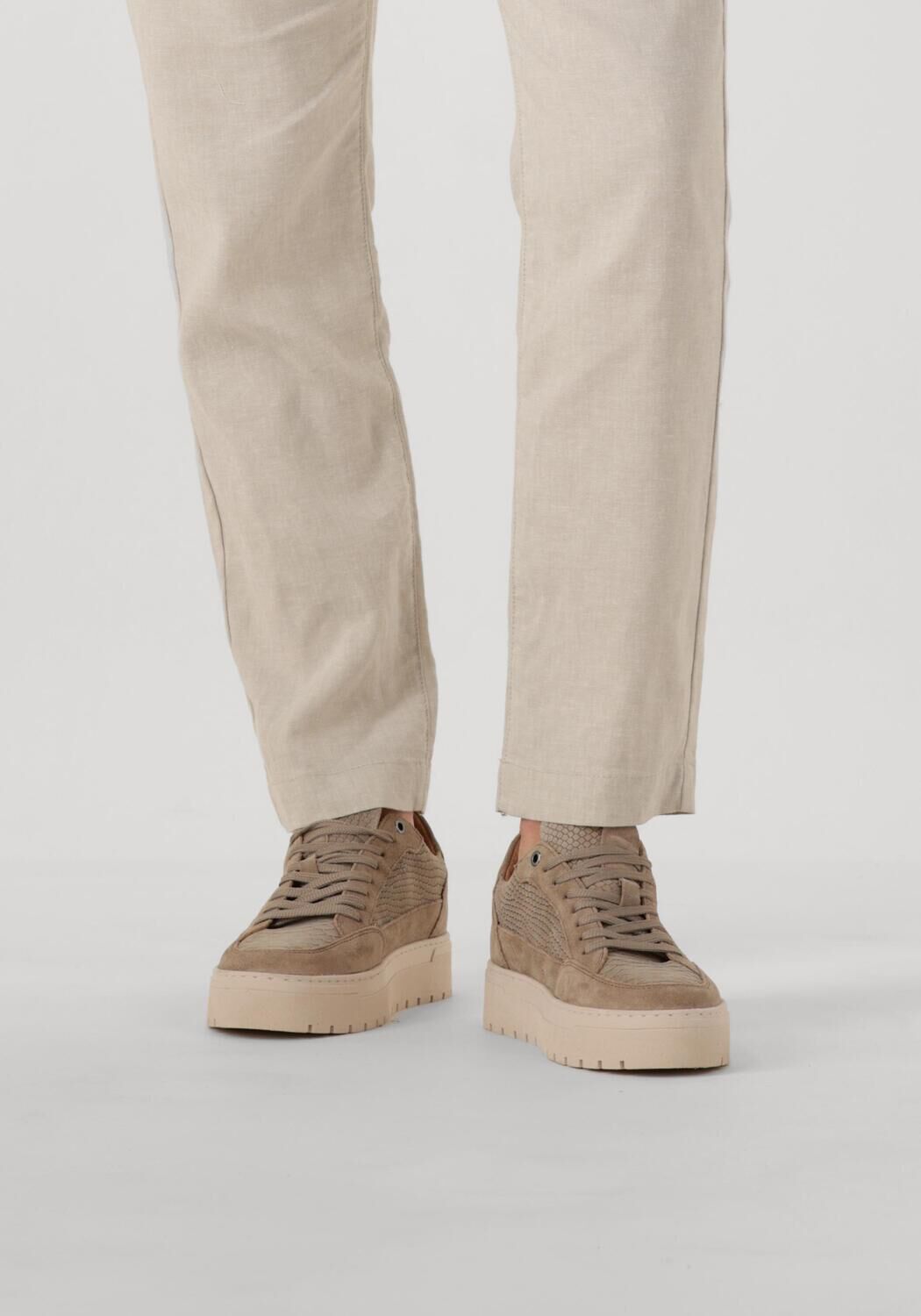 CLAY Baskets basses LPIVAR-18 en taupe - large