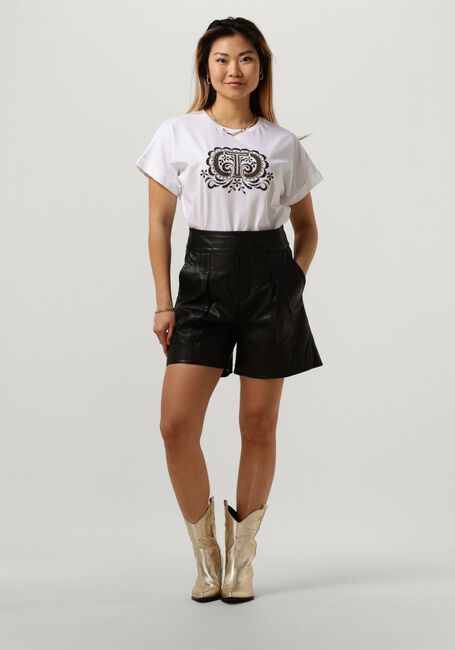 Zwarte MY ESSENTIAL WARDROBE Broeken/jumpsuits 12 THE LEATHER SHORTS - large
