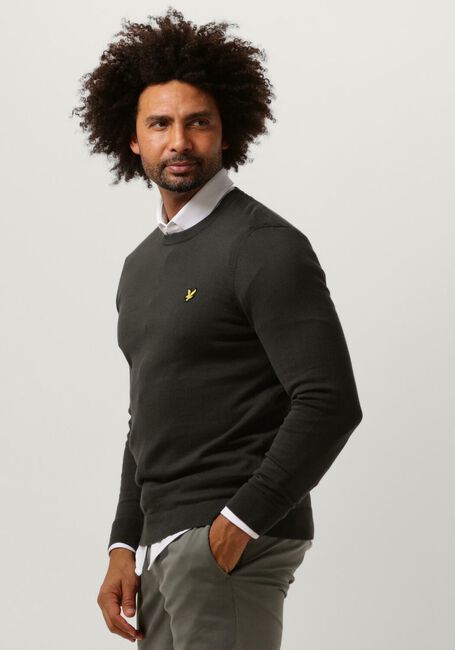 LYLE & SCOTT T-shirt COTTON CREW NECK JUMPER Gris foncé - large