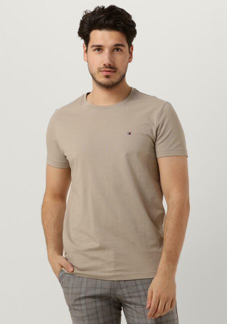 TOMMY HILFIGER T-shirt STRETCH EXTRA SLIM FIT TEE en beige - large