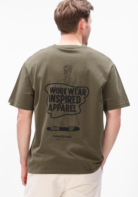 ANERKJENDT T-shirt AKVILLADS WORKWEAR TEE en vert - large