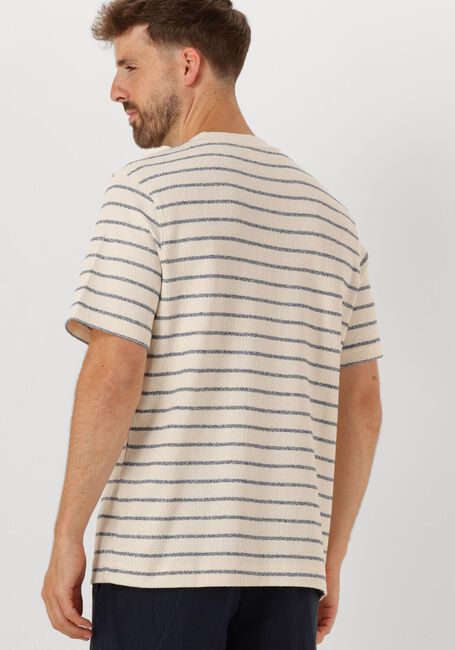 Blauwe SELECTED HOMME T-shirt SLHDJANGO STRIPE SS O-NECK TEE - large