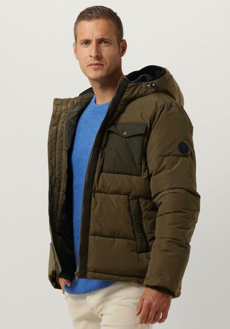SCOTCH & SODA Veste matelassé HOODED PUFFA JACKET Kaki - large