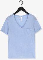 OBJECT T-shirt OBJETESSI SLUB S/S V-NECK NOOS en bleu
