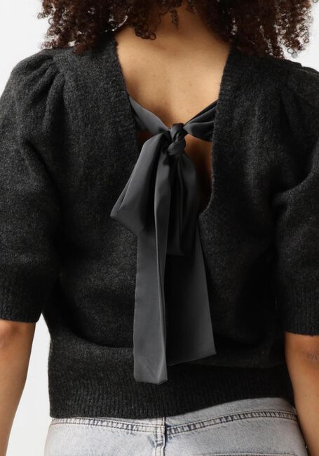 NEO NOIR Haut MARTHA BOW KNIT TEE en gris - large