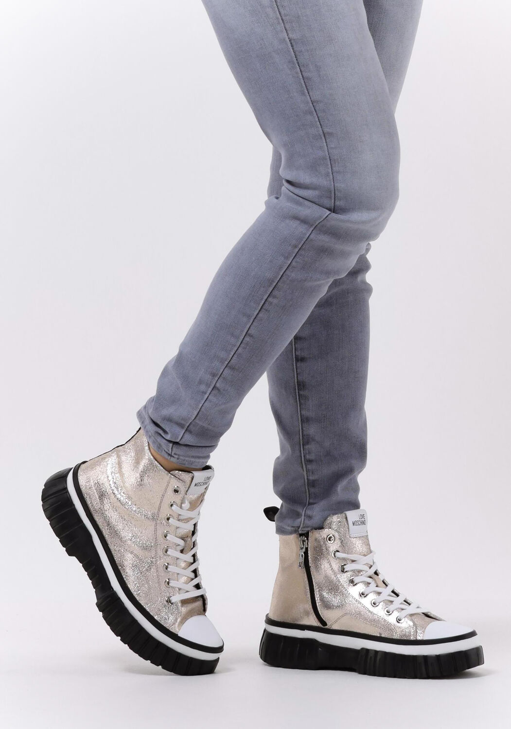 LOVE MOSCHINO Baskets montantes JA15715 en or - large