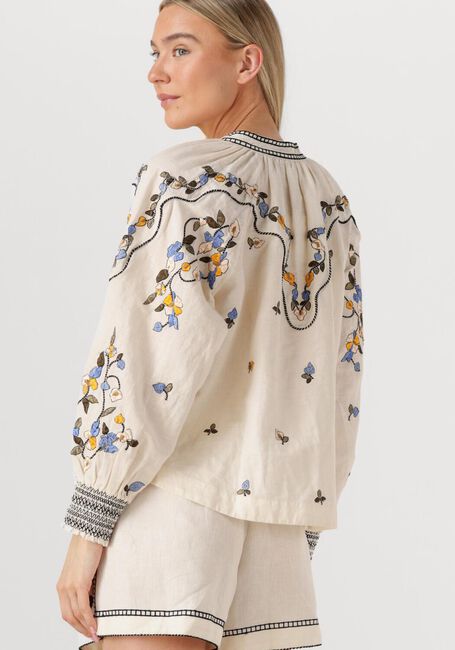 Gebroken wit SCARLETT POPPIES  FEMME TOP - large