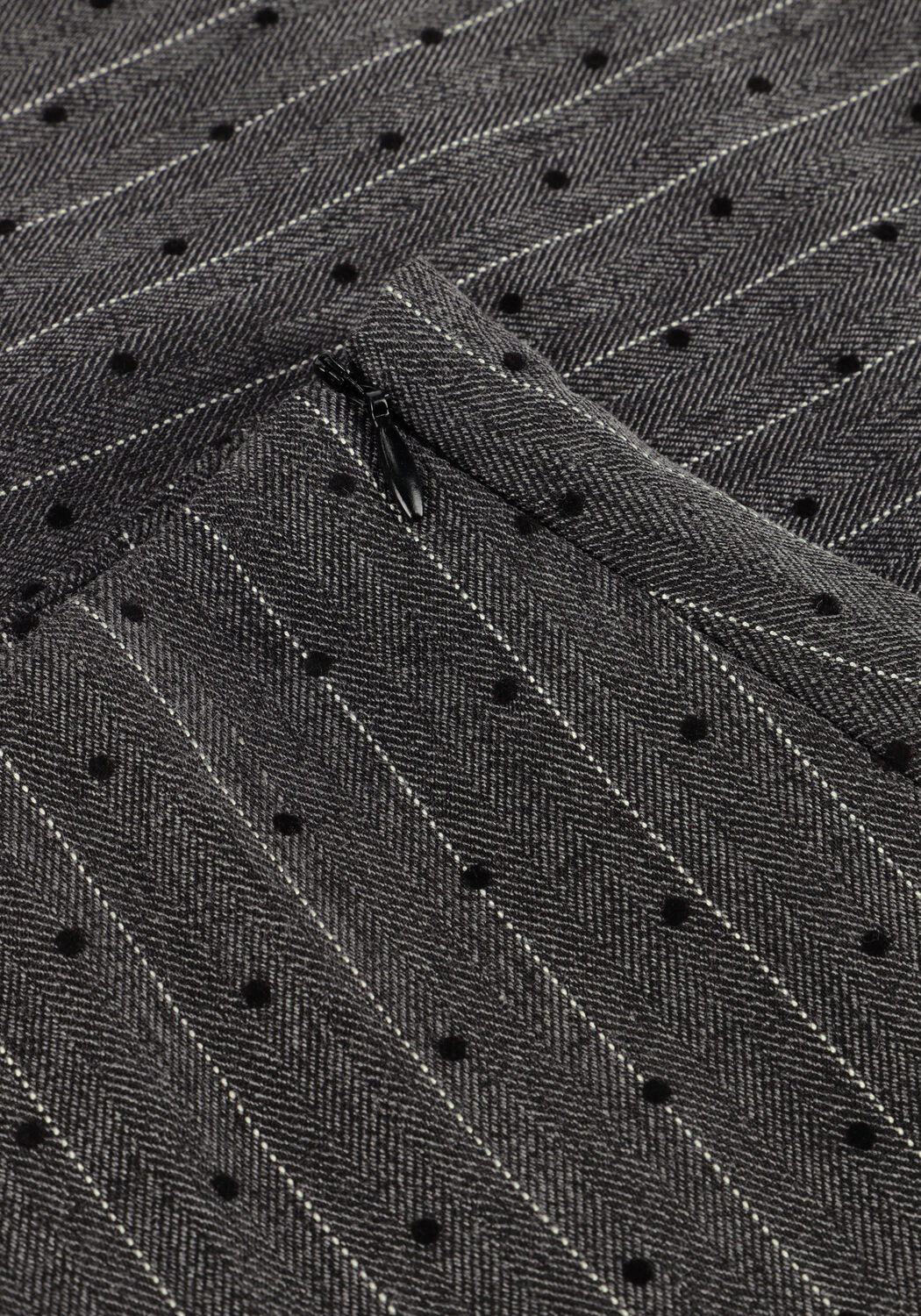 NEO NOIR Mini-jupe ROE MINI DOT SKIRT en gris - large