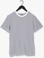 Witte SELECTED HOMME T-shirt SLHNORMAN180 STRIPE SS O-NECK 