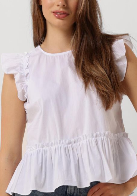 CO'COUTURE Haut ELLIE FRILL TOP en blanc - large