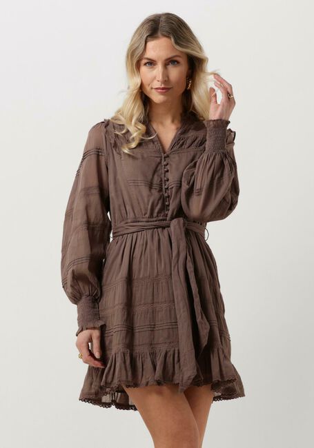 NEO NOIR Mini robe SALLI S VOILE DRESS en marron - large