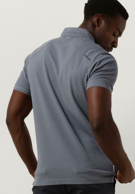 CAST IRON Polo SHORT SLEEVE POLO POPCORN en bleu - large