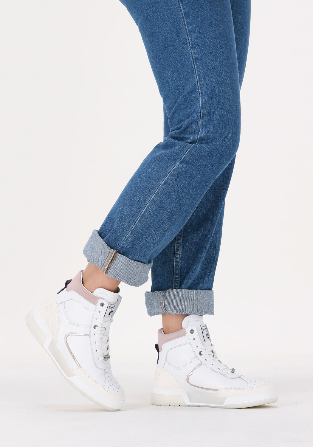 witte shabbies hoge sneaker 102020074