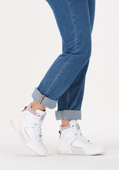 Witte SHABBIES Hoge sneaker 102020074 - large