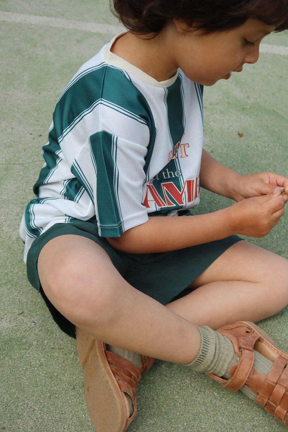 Groene KONGES SLOJD T-shirt ACT TEE GRS - large