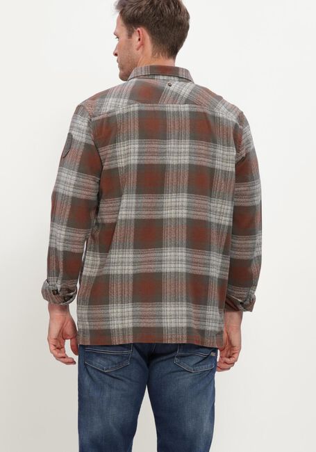 PME LEGEND Surchemise LONG SLEEVE SHIRT SHADOW en marron - large