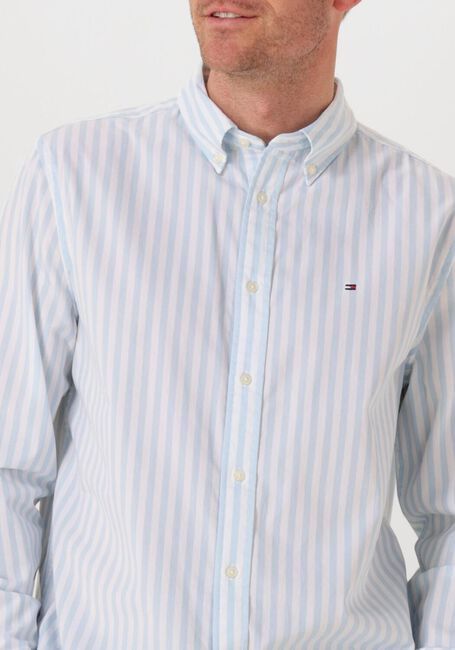 TOMMY HILFIGER Chemise décontracté FLEX POPLIN BOLD STRIPE RF SHIRT Bleu clair - large