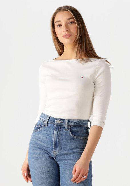 TOMMY HILFIGER NEW CODY SLIM BOAT-NK 3/4SLV Hauts & T-shirts en blanc - large