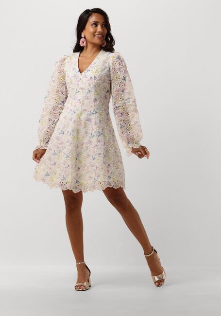 NEO NOIR Mini robe CABANA EMBROIDERY DRESS Crème - large